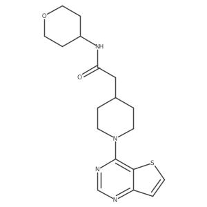 N-(oxan-4-yl)-2-(1-{thieno[3,2-d]pyrimidin-4-yl}piperidin-4-yl)acetamide Structure