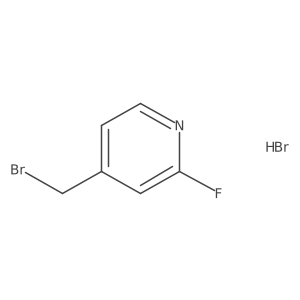 4-(Bromomethyl)-2-fluoropyridine hydrobromide Structure