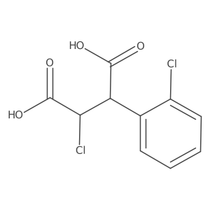 2-Chloro-3-(2-chlorophenyl)butanedioic acid Structure