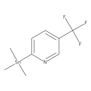 5-(Trifluoromethyl)-2-(trimethylstannyl) pyridine Structure