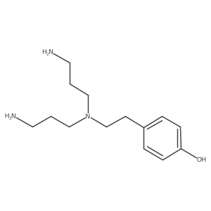 4-[2-[Bis(3-aminopropyl)amino]ethyl]phenol结构式