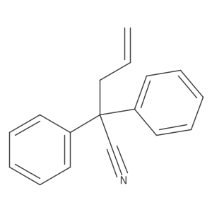 2,2-Diphenyl-4-pentenenitrile结构式