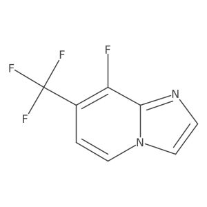 8-Fluoro-7-(trifluoromethyl)imidazo[1,2-a]pyridine结构式