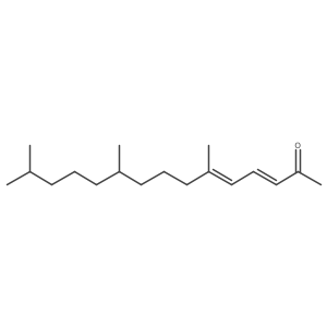 3,5-Pentadecadien-2-one, 6,10,14-trimethyl-, (E,Z)- Structure