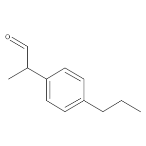 2-(4-Propylphenyl)propanal Structure