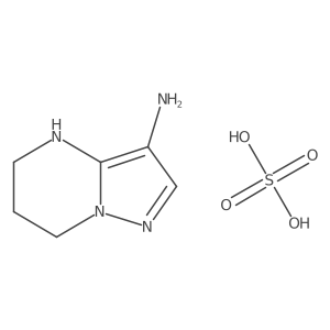 4,5,6,7-Tetrahydropyrazolo[1,5-a]pyrimidin-3-amine sulfate结构式