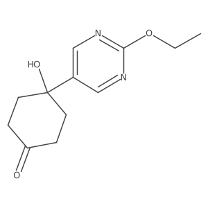 4-(2-Ethoxy-5-pyrimidinyl)-4-hydroxycyclohexanone结构式