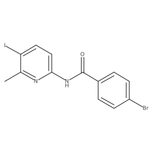 4-bromo-N-(5-iodo-6-methylpyridin-2-yl)benzamide Structure