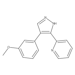 2-[4-(3-methoxy-phenyl)-1H-pyrazol-3-yl]-pyridine Structure