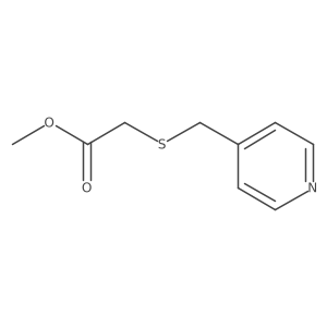 Methyl 2-((pyridin-4-ylmethyl)thio)acetate Structure