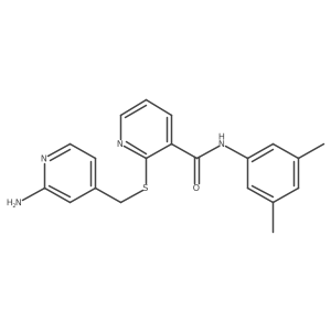 2-(2-aminopyridin-4-ylmethylthio)-N-(3,5-dimethylphenyl)pyridine-3-carboxamide结构式