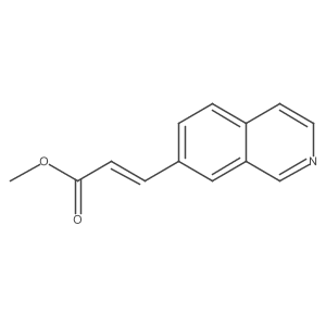 2-Propenoic acid, 3-(7-isoquinolinyl)-, methyl ester, (E)-结构式