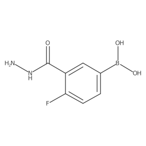 (4-Fluoro-3-(hydrazinecarbonyl)phenyl)boronic acid Structure