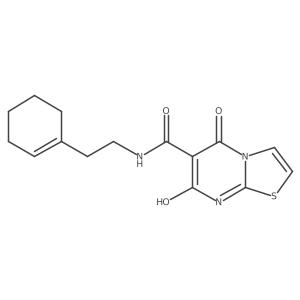 N-[2-(1-cyclohexenyl)ethyl]-5-hydroxy-7-oxo-6-thiazolo[3,2-a]pyrimidinecarboxamide结构式