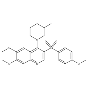 6,7-Dimethoxy-3-((4-methoxyphenyl)sulfonyl)-4-(3-methylpiperidin-1-yl)quinoline结构式