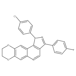 12-(4-Chlorophenyl)-14-(4-fluorophenyl)-4,7-dioxa-12,13,17-triazatetracyclo[8.7.0.0^{3,8}.0^{11,15}]heptadeca-1,3(8),9,11(15),13,16-hexaene结构式