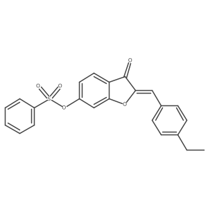 2-[(4-Ethylphenyl)methylene]-3-oxobenzo[3,4-b]furan-6-yl benzenesulfonate Structure