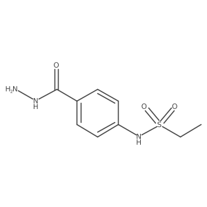 N-(4-(Hydrazinecarbonyl)phenyl)ethanesulfonamide结构式