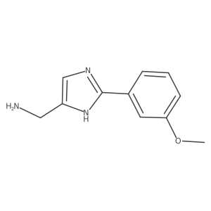 (2-(3-Methoxyphenyl)-1H-imidazol-5-YL)methanamine结构式