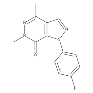 1-(4-fluorophenyl)-4,6-dimethyl-1H-pyrazolo[3,4-d]pyridazin-7(6H)-one Structure