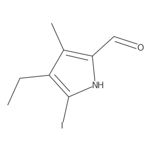 4-Ethyl-5-iodo-3-methyl-1H-pyrrole-2-carbaldehyde Structure