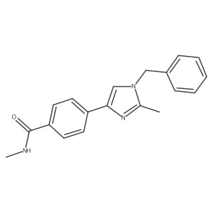 4-(1-Benzyl-2-methyl-1H-imidazol-4-yl)-N-methylbenzamide结构式