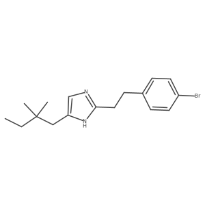 2-{2-(4-bromophenyl)ethyl}-5-(2,2-dimethylbutyl)1H-imidazole Structure