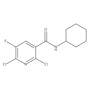 2,6-dichloro-N-cyclohexyl-5-fluoronicotinamide Structure