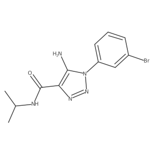5-amino-1-(3-bromophenyl)-N-isopropyl-1H-1,2,3-triazole-4-carboxamide Structure