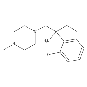I+/--Ethyl-I+/--(2-fluorophenyl)-4-methyl-1-piperazineethanamine结构式