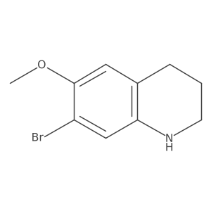 7-Bromo-6-methoxy-1,2,3,4-tetrahydroquinoline结构式