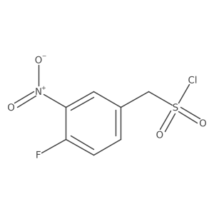 (4-Fluoro-3-nitrophenyl)methanesulfonyl chloride Structure