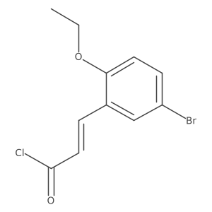 3-(5-Bromo-2-ethoxyphenyl)acryloyl chloride结构式