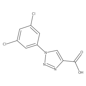1-(3,5-dichlorophenyl)-1H-1,2,3-triazole-4-carboxylic acid结构式