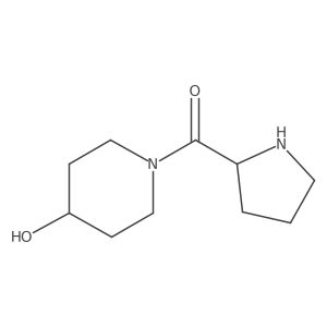 1-(Pyrrolidine-2-carbonyl)piperidin-4-ol结构式