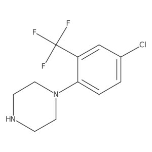 1-(4-Chloro-2-(trifluoromethyl)phenyl)piperazine Structure