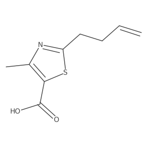 2-(But-3-en-1-yl)-4-methylthiazole-5-carboxylic acid Structure