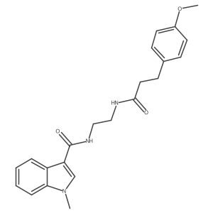 N-(2-{[3-(4-methoxyphenyl)propanoyl]amino}ethyl)-1-methyl-1H-indole-3-carboxamide Structure