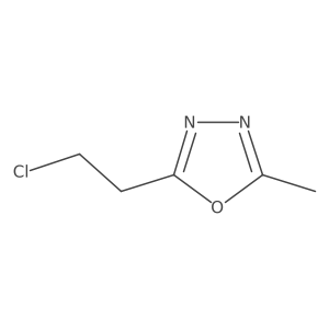 2-(2-Chloroethyl)-5-methyl-1,3,4-oxadiazole结构式