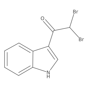 2,2-Dibromo-1-(3-indolyl)ethanone Structure
