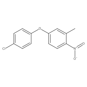 4-(4-Chlorophenoxy)-2-methyl-1-nitrobenzene结构式
