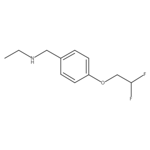 N-(4-(2,2-Difluoroethoxy)benzyl)ethanamine结构式