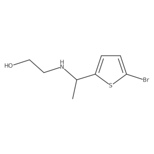 2-{[1-(5-Bromothiophen-2-yl)ethyl]amino}ethan-1-ol Structure