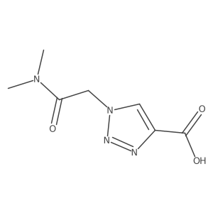 1-[(dimethylcarbamoyl)methyl]-1H-1,2,3-triazole-4-carboxylic acid结构式