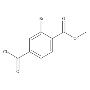 Methyl 2-bromo-4-(chlorocarbonyl)benzoate结构式