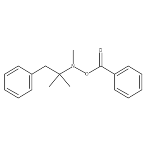 N-(Benzoyloxy)-N,a,a-trimethyl-benzeneethanamine结构式