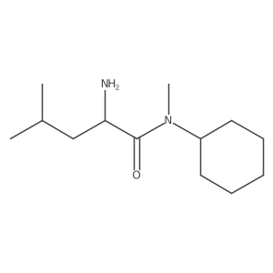 2-amino-N-cyclohexyl-N,4-dimethylpentanamide结构式