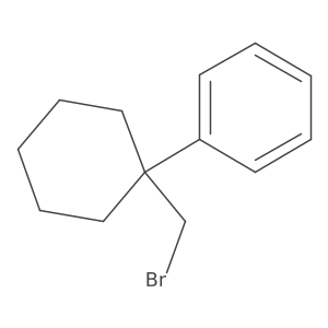 [1-(Bromomethyl)cyclohexyl]benzene结构式