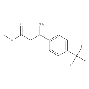 (R)-3-Amino-3-(4-trifluoromethyl-phenyl)-propionic acid methyl ester Structure