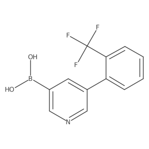 {5-[2-(Trifluoromethyl)phenyl]pyridin-3-yl}boronic acid结构式